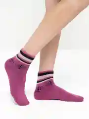 Розовый носки женские средней длины, утепленные