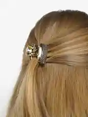 Черный заколка краб