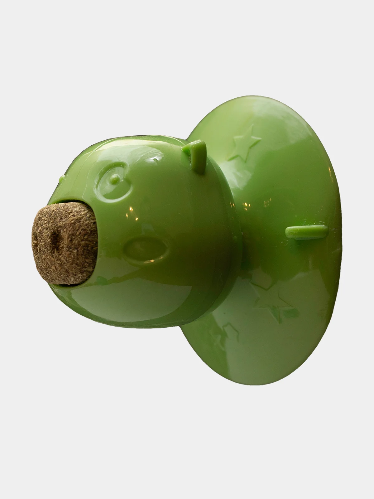 Зеленый игрушка для кошек с кошачьей мятой, на присосках