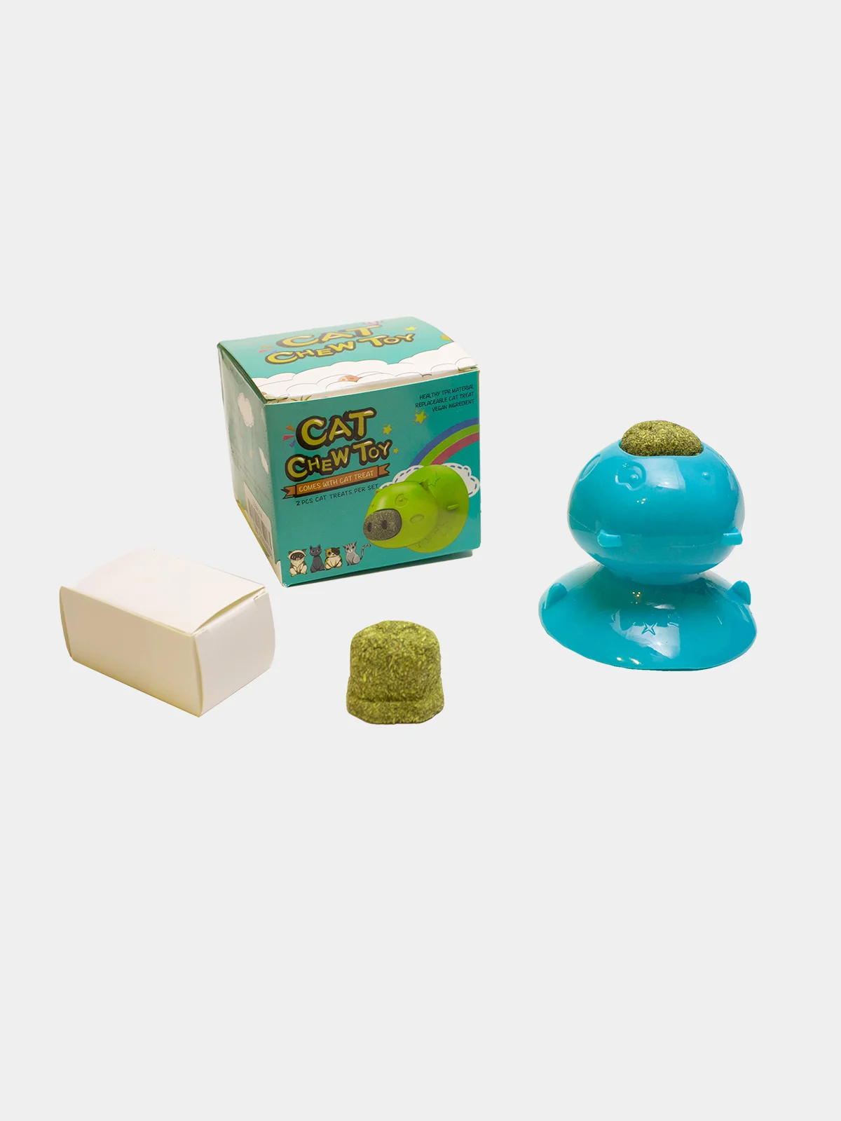 Ледяной игрушка для кошек с кошачьей мятой, на присосках