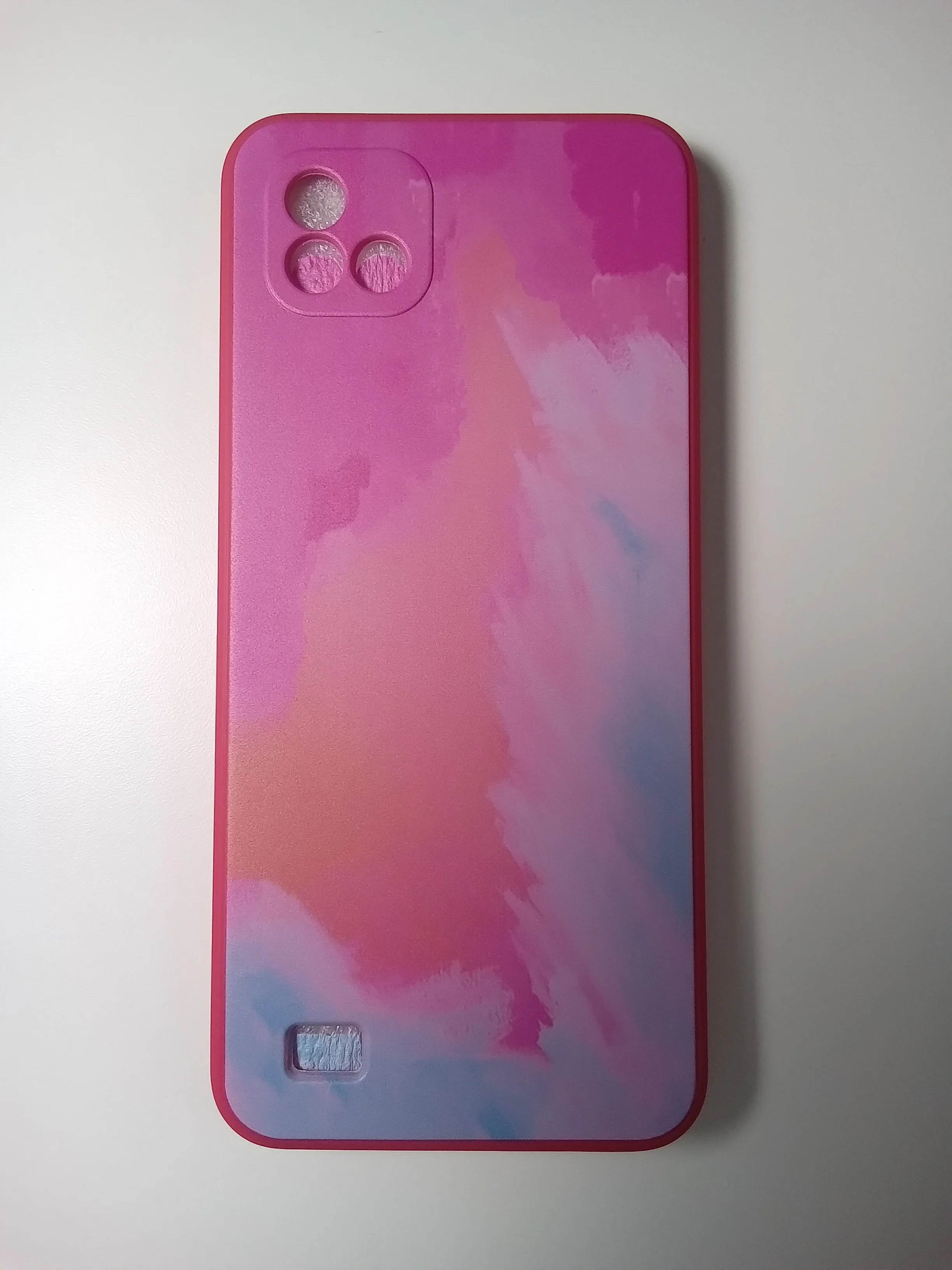 Кораллово-розовый чехол REALME C21
