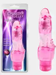 Вибратор с шипиками Embrace, розовый, 19 см