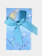 Голубой коробочка подарочная для украшений, 8*5