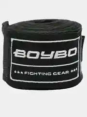 Черный бинт боксерский BoyBo (2 шт.), хлопок, / 2,5м, 3,5м