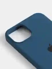 Темно-синий чехол Silicone Case для iPhone 13 / 13 Pro / 13 Pro Max с открытым низом