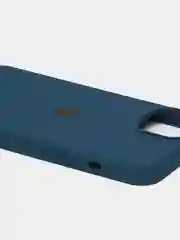 Темно-синий чехол Silicone Case для iPhone 13 / 13 Pro / 13 Pro Max с открытым низом