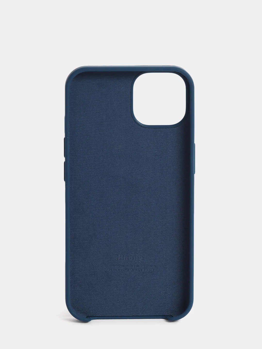 Темно-синий чехол Silicone Case для iPhone 13 / 13 Pro / 13 Pro Max с открытым низом