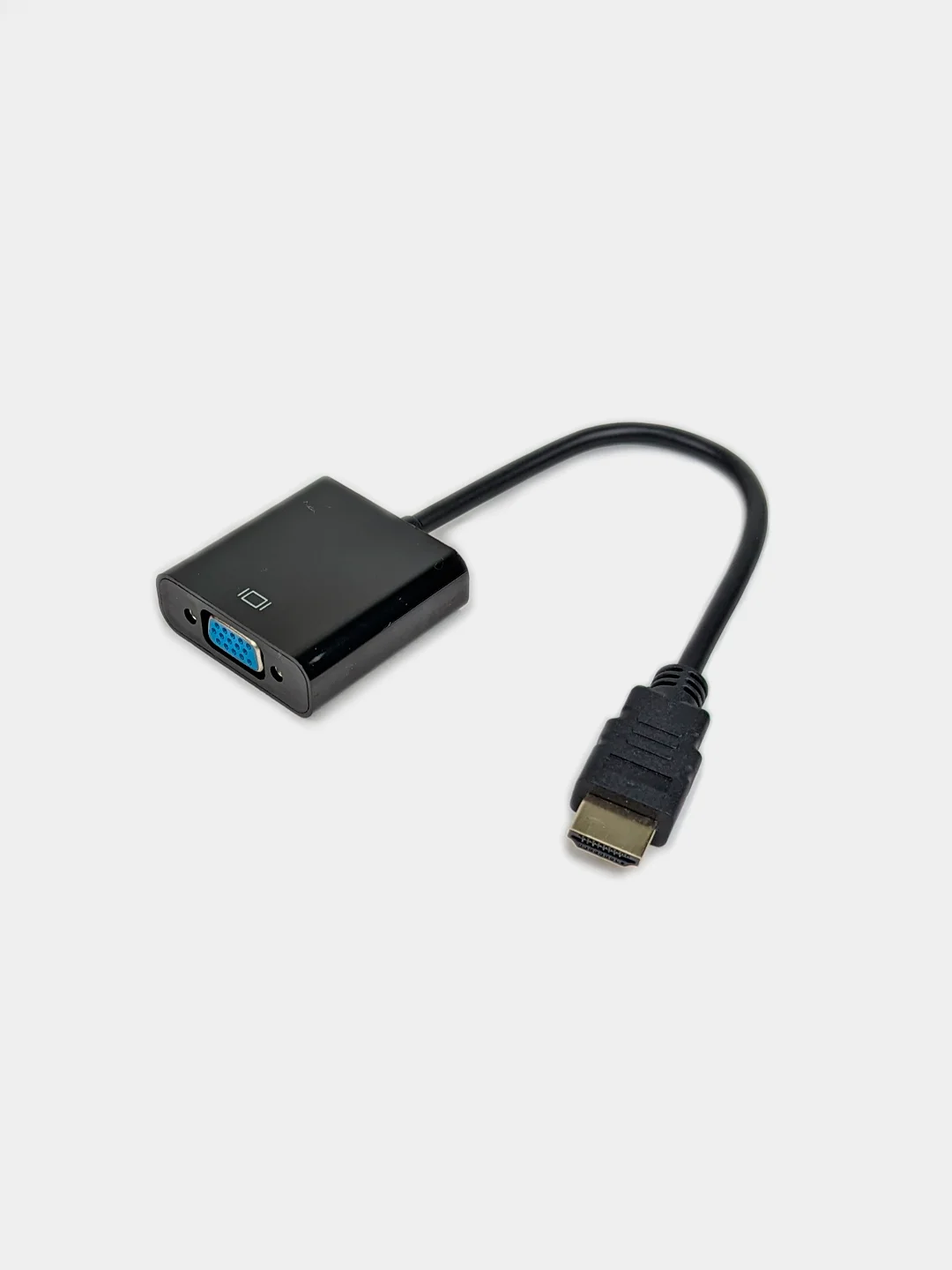 Черный переходник-адаптер HDMI - VGA