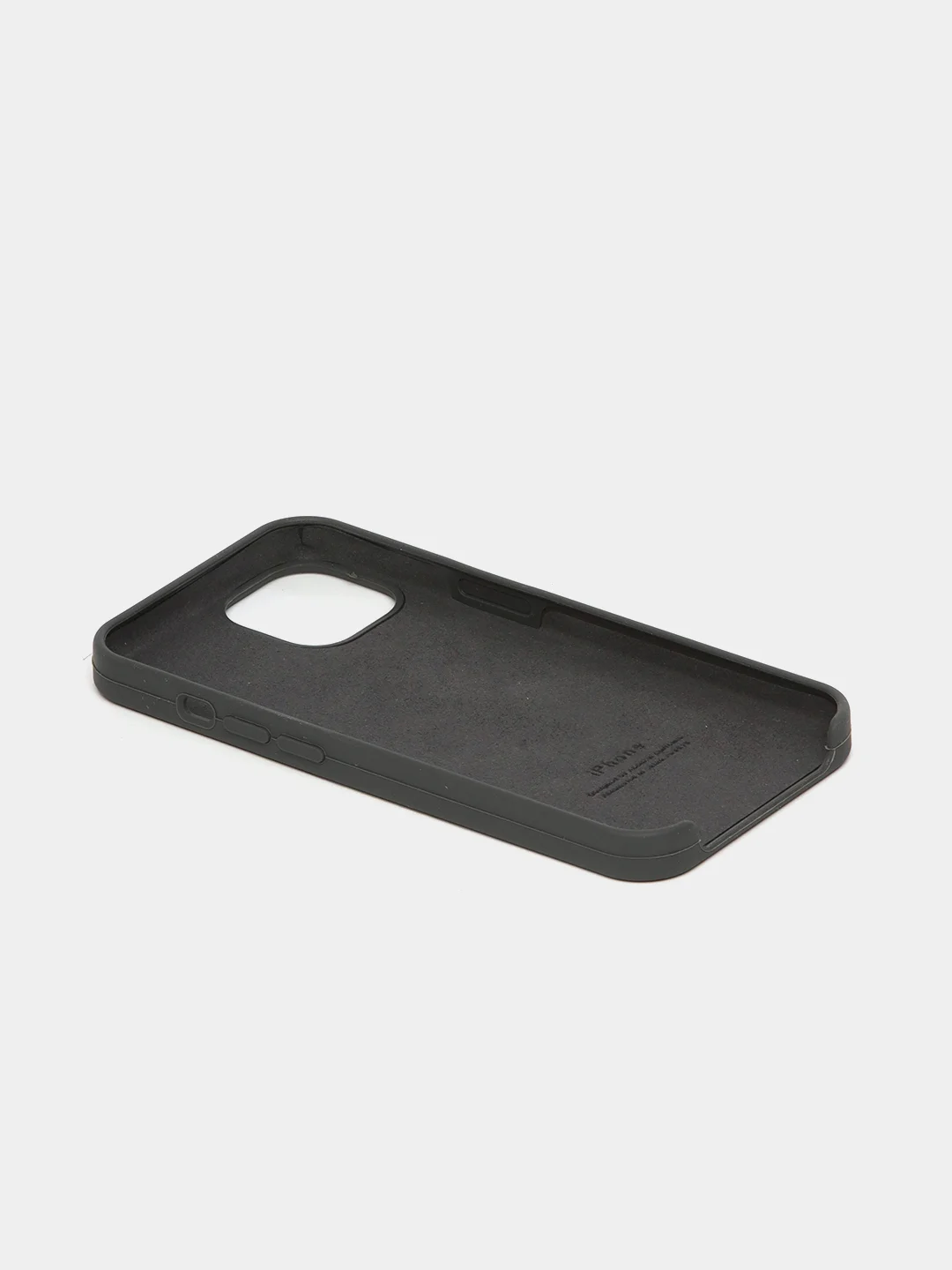 Тёмно-серый чехол Silicone Case для iPhone 13 / 13 Pro / 13 Pro Max с открытым низом