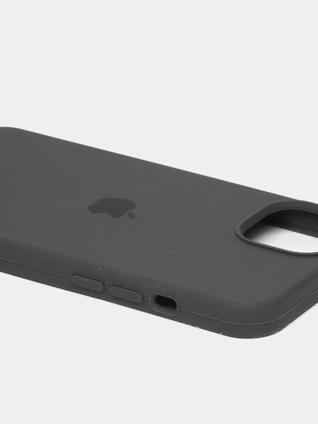 Тёмно-серый чехол Silicone Case для iPhone 13 / 13 Pro / 13 Pro Max с открытым низом