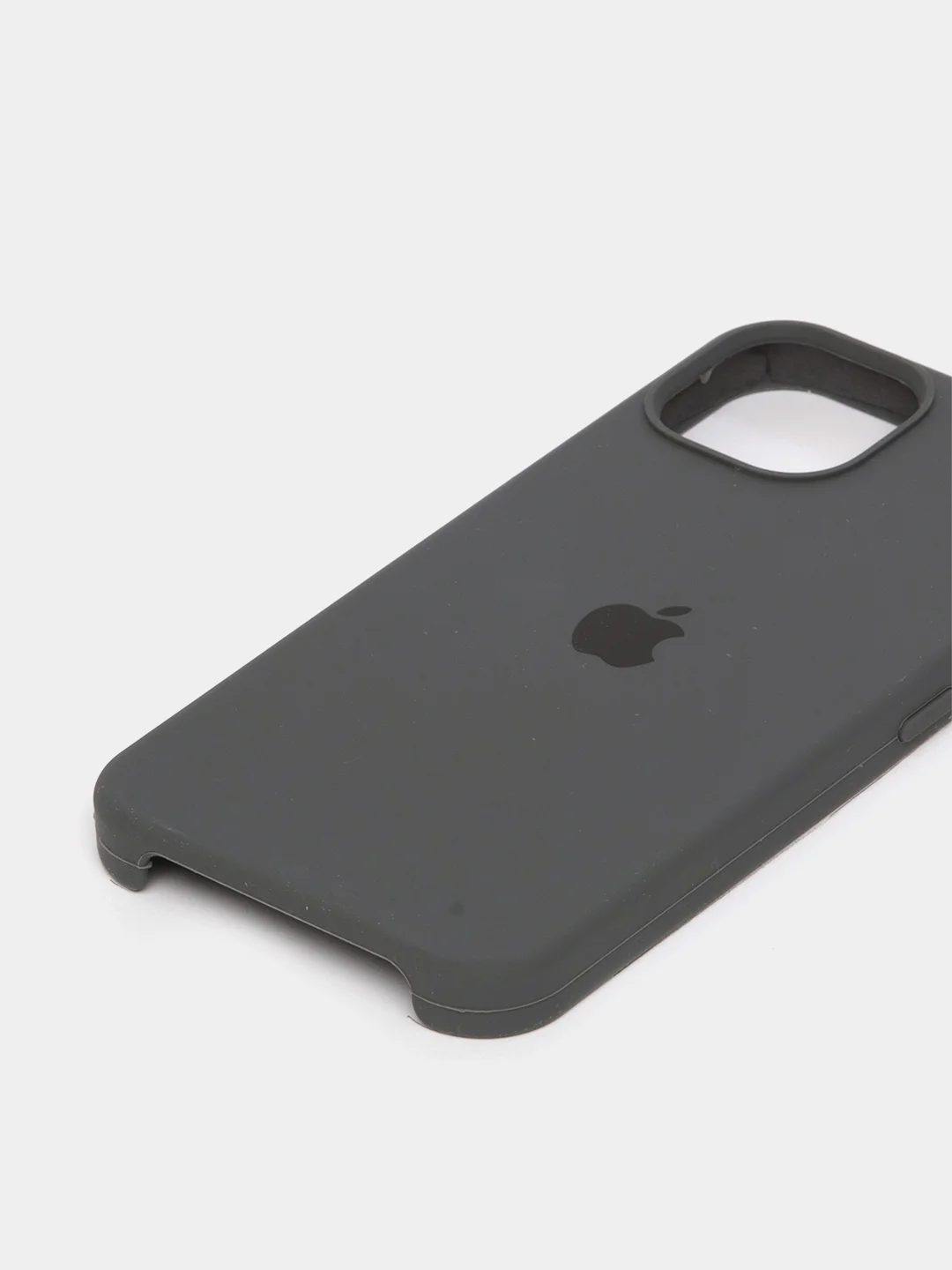 Тёмно-серый чехол Silicone Case для iPhone 13 / 13 Pro / 13 Pro Max с открытым низом
