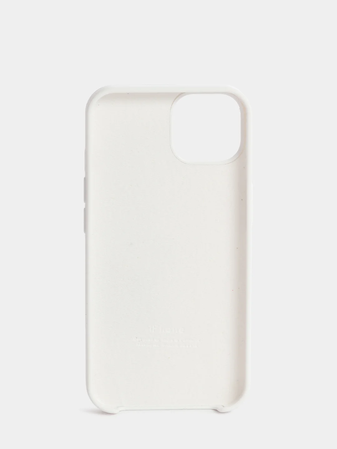 Белый чехол Silicone Case для iPhone 13 / 13 Pro / 13 Pro Max с открытым низом