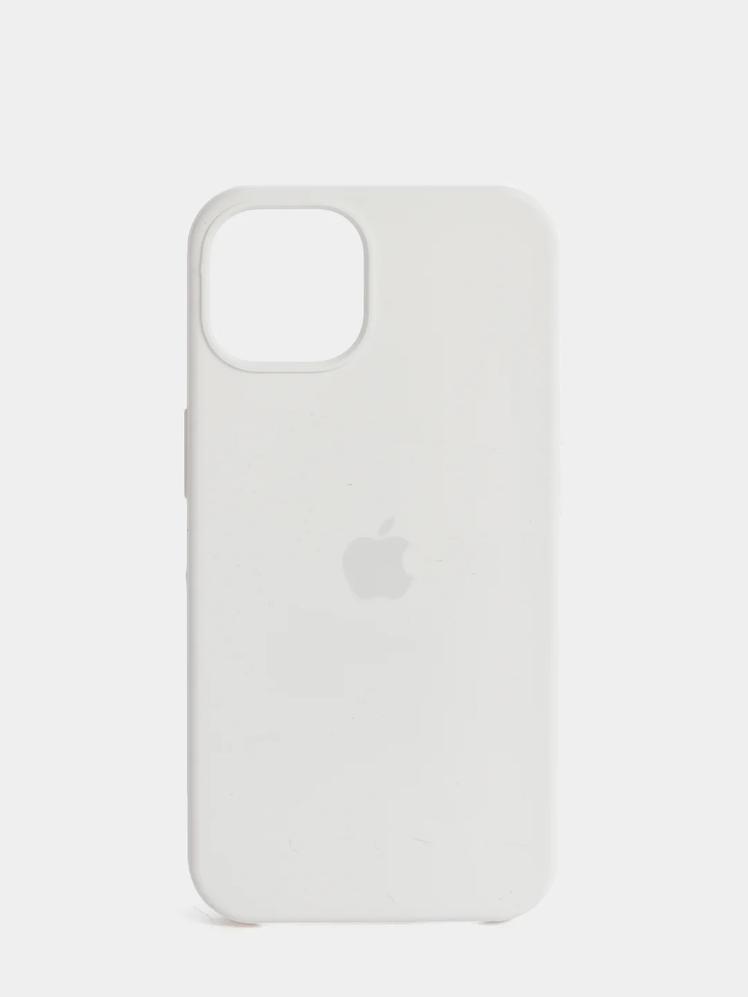 Белый чехол Silicone Case для iPhone 13 / 13 Pro / 13 Pro Max с открытым низом