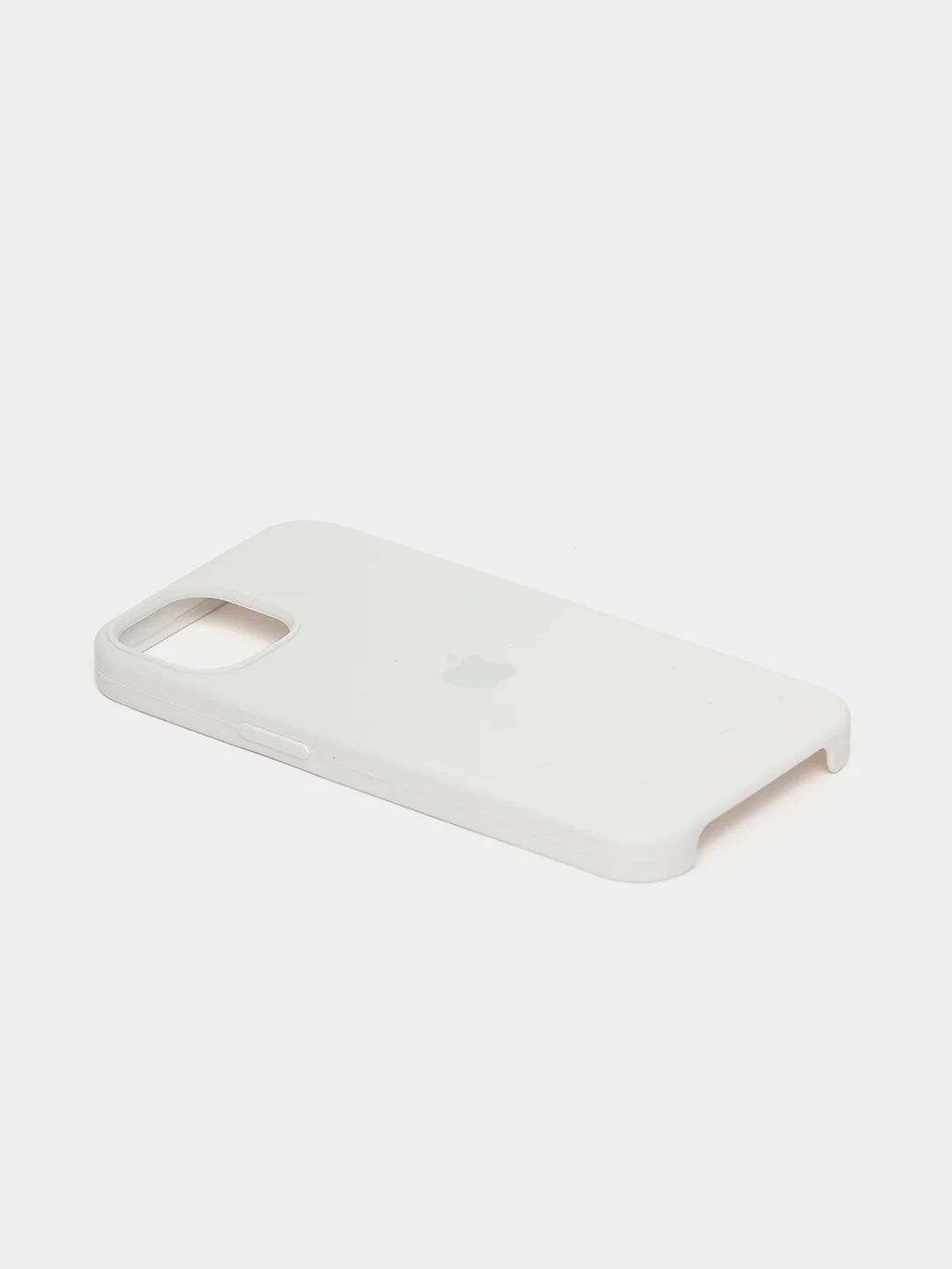 Белый чехол Silicone Case для iPhone 13 / 13 Pro / 13 Pro Max с открытым низом