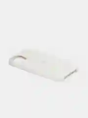 Белый чехол Silicone Case для iPhone 13 / 13 Pro / 13 Pro Max с открытым низом