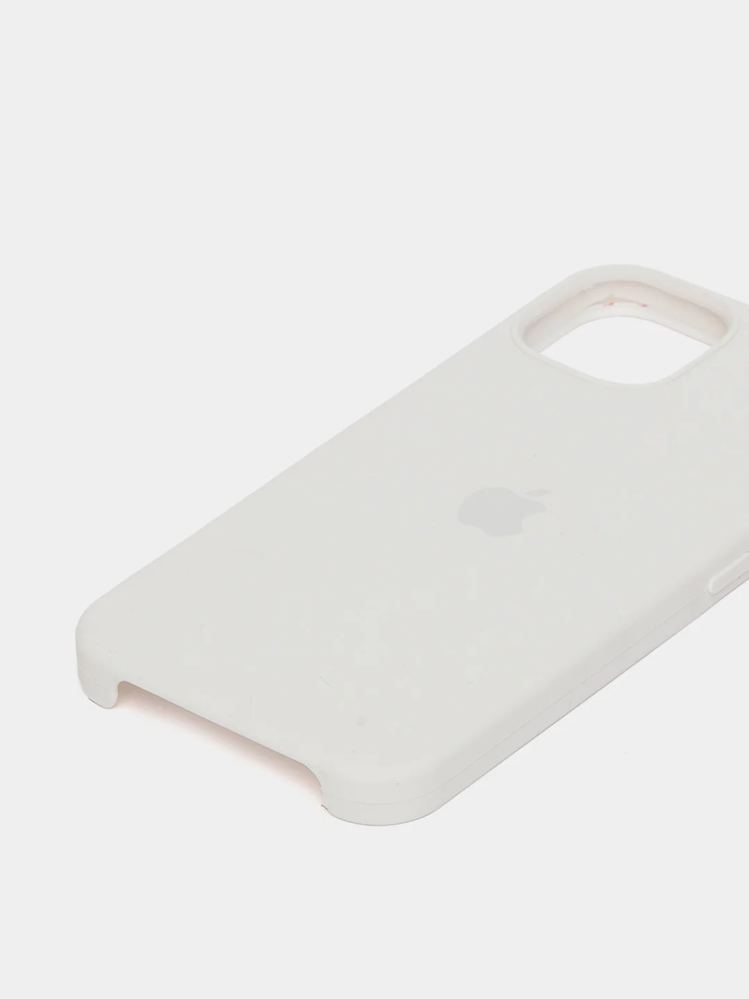 Белый чехол Silicone Case для iPhone 13 / 13 Pro / 13 Pro Max с открытым низом