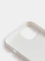 Белый чехол Silicone Case для iPhone 13 / 13 Pro / 13 Pro Max с открытым низом