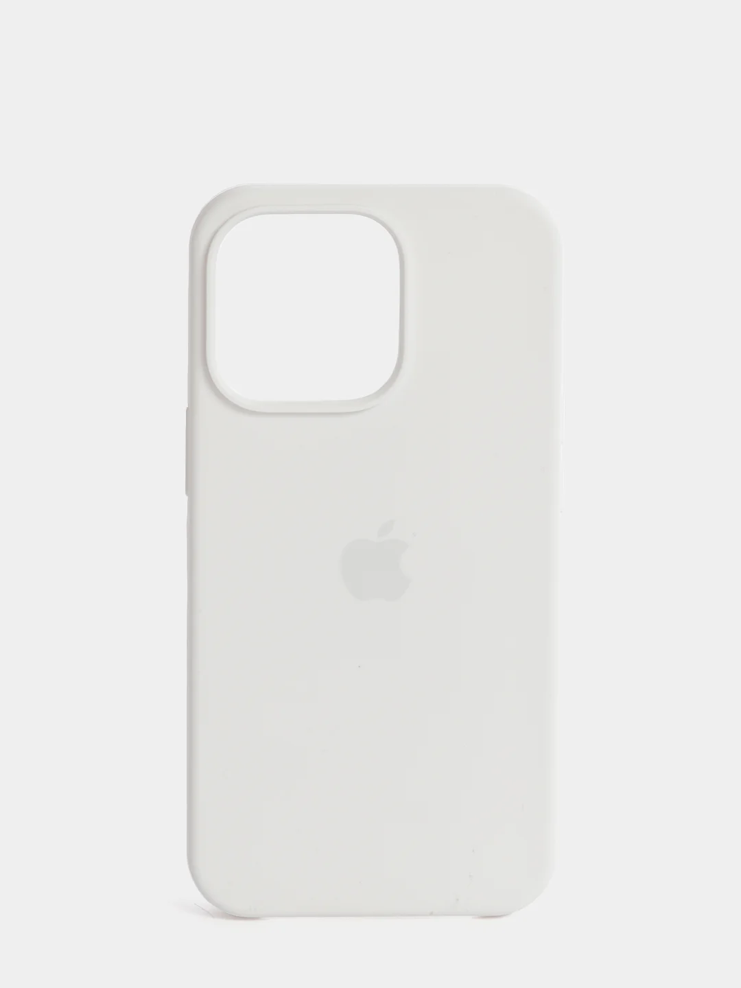 Белый чехол Silicone Case для iPhone 13 / 13 Pro / 13 Pro Max с открытым низом