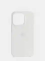 Белый чехол Silicone Case для iPhone 13 / 13 Pro / 13 Pro Max с открытым низом