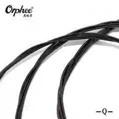 Струны для классической гитары ORPHEE Q5C, черный нейлон/черная медь. Комплект струн