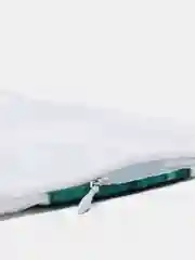Голубой декоративная наволочка / Растительный принт / 45 х 45 см / На молнии/ Чехол для подушки