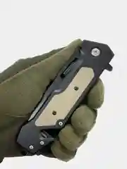 Нож Browning DA316 складной, сталь 420, замок Liner Lock, стропорез, рукоять песок-черный