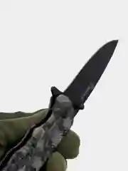 Нож Boker B056 складной, сталь 420, замок Liner Lock, клипса, принт "Черепа серый"