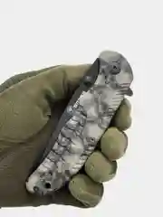 Нож Boker B056 складной, сталь 420, замок Liner Lock, клипса, принт "Черепа серый"