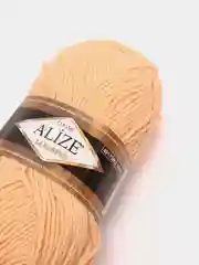Карамельный пряжа полушерстяная Alize Lanagold (Ализе Ланаголд)