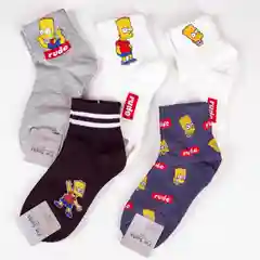 Носки Барт цветные с рисунком