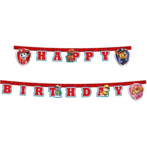 Гирлянда Happy Birthday "Щенячий патруль", 2,2 м