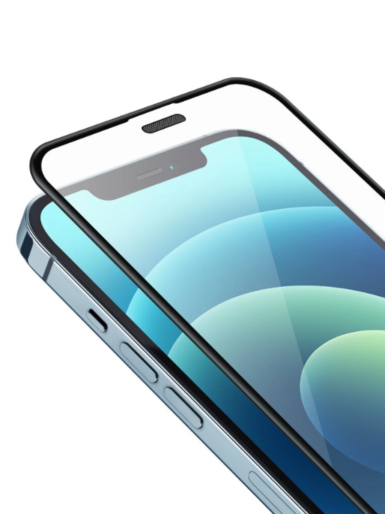 Защитное противоударное стекло с рамкой для iphone айфон