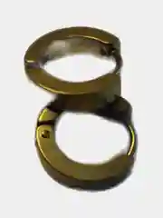 Серьги кольца, цвет под золото