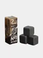 Хром камни для виски "23 февраля", 3 шт