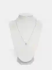 Серебряный цепочка с кулоном-подвеской, тонкая цепочка из бижутерного сплава с посеребрением 925 пробы