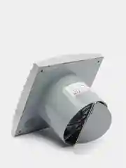 Вытяжной вентилятор 100 бесшумный серый с обратным клапаном SILENT 4C Gray metal