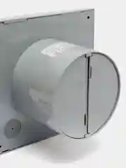 Вытяжной вентилятор 100 бесшумный серый с обратным клапаном SILENT 4C Gray metal