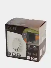 Вытяжной вентилятор 100 бесшумный черный матовый с обратным клапаном SILENT 4C Matt Black