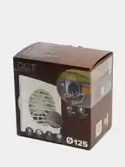 Вытяжной вентилятор 125 бесшумный серый с обратным клапаном  SILENT 5C Dark gray metal