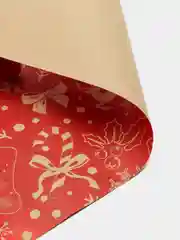 Коралловый крафтовая подарочная упаковочная бумага новогодняя с различным принтом Новый Год 1 лист