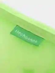 Зеленый пенал канцелярский, косметичка