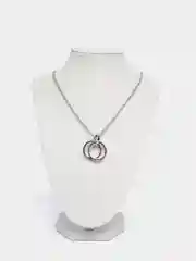 Серебряный цепочка на шею из титановой стали с кулоном-подвеской