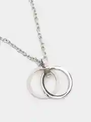 Серебряный цепочка на шею из титановой стали с кулоном-подвеской