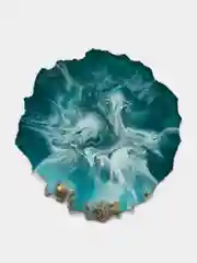 Морской подсвечник подстаканник из эпоксидной смолы