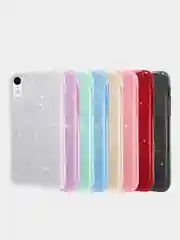 Чехол сияющий для iPhone XR силиконовый