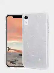 Чехол сияющий для iPhone XR силиконовый