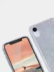 Чехол сияющий для iPhone XR силиконовый