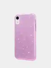 Лавандовый чехол сияющий для iPhone XR силиконовый