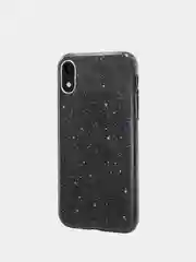 Черный чехол сияющий для iPhone XR силиконовый