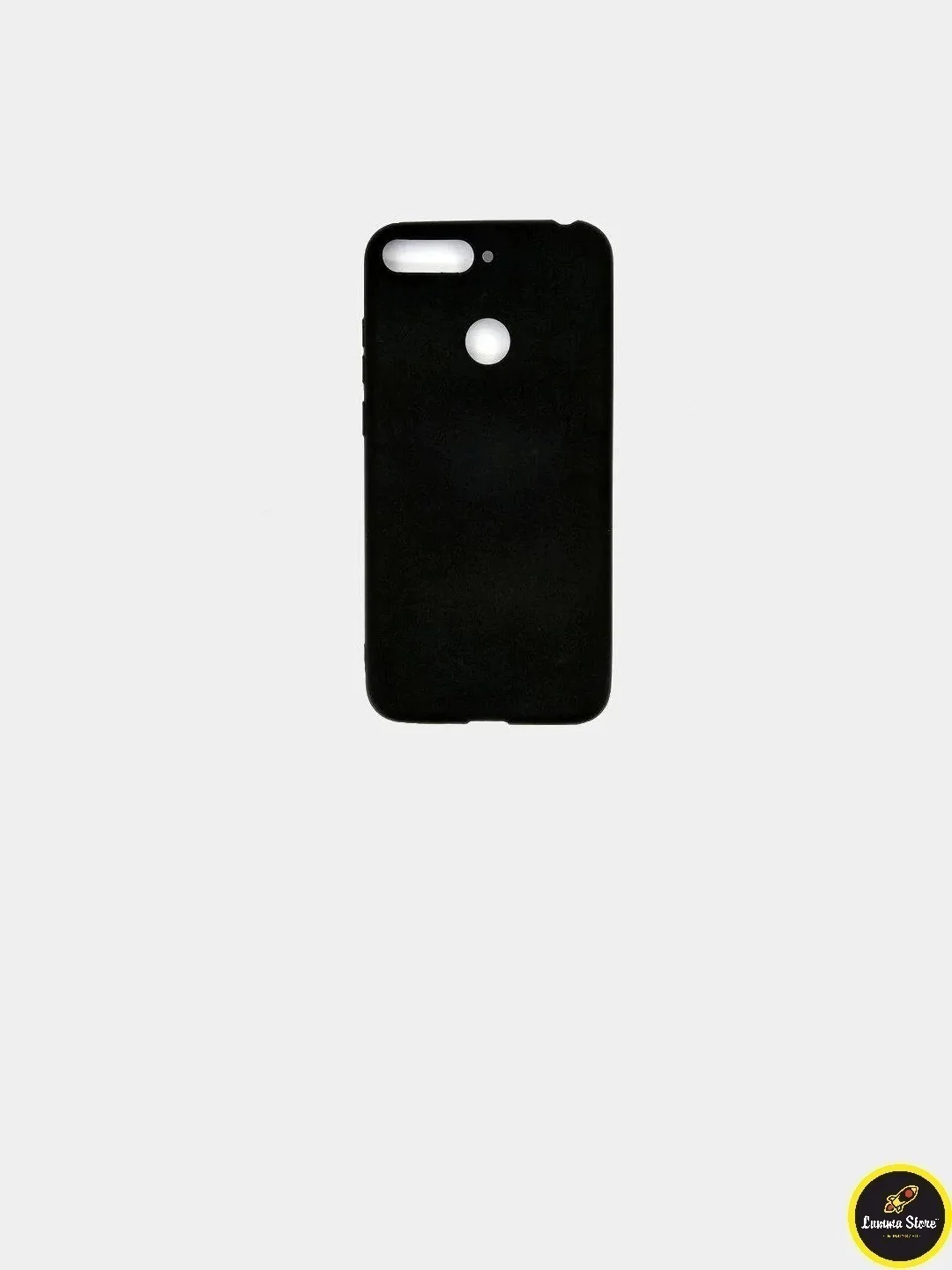 Черный защитный силиконовый чехол Silicone Cover HUAWEI P SMART 2018
